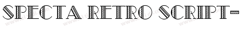 Specta Retro Script字体转换
